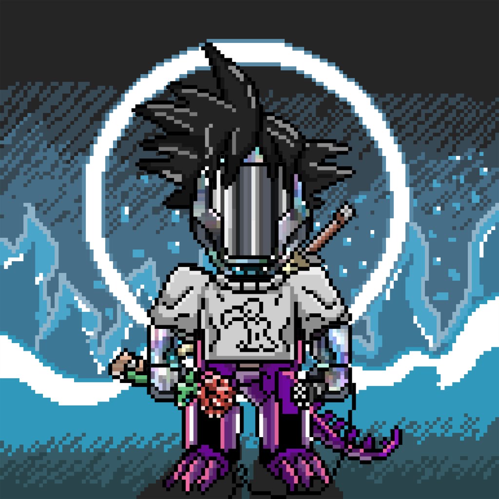 Oh damn, many #lunatics went to <a href="/StargazeZone/">Stargaze ✨🔭</a> but for those of you who didn't! 👇

We want to giveaway this <a href="/Hero_NFT_/">HERO NFT ⚔️</a> 🎁 

To Enter:
✨ Follow @An0nMe22 &amp; @JujockNFT
✨ RT + Tag 2

🏆 will be announced in 48h