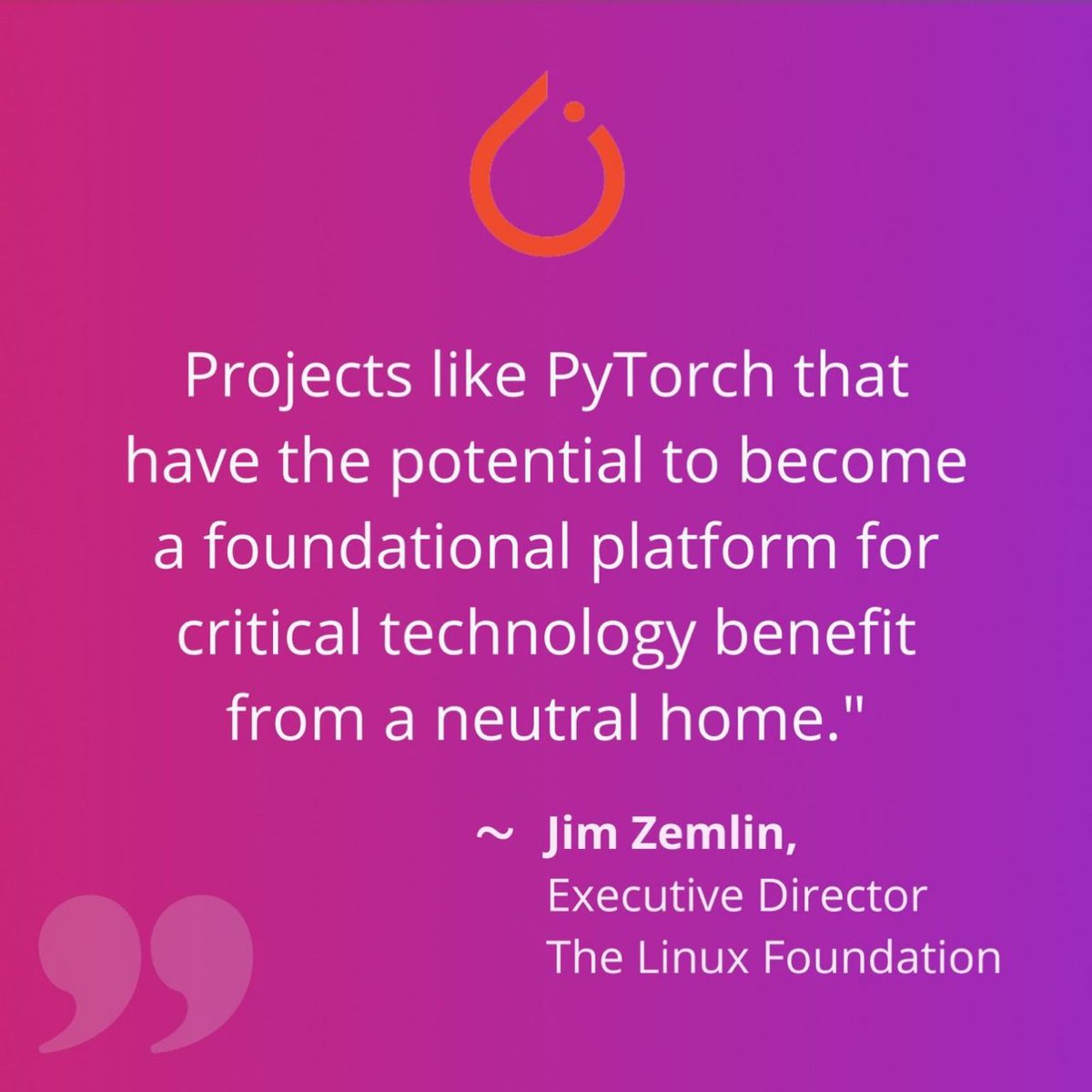 Latest addition to @linuxfoundation family of #opensource projects. @PyTorch, leading #AI framework has over 2400 #contributors, 150k + projects on GitHub & adopted by 18,0000 organizations.
#linuxfoundation #meta #pytorch #datascience #google #pytorchfoundation #aws #amd #NVIDIA