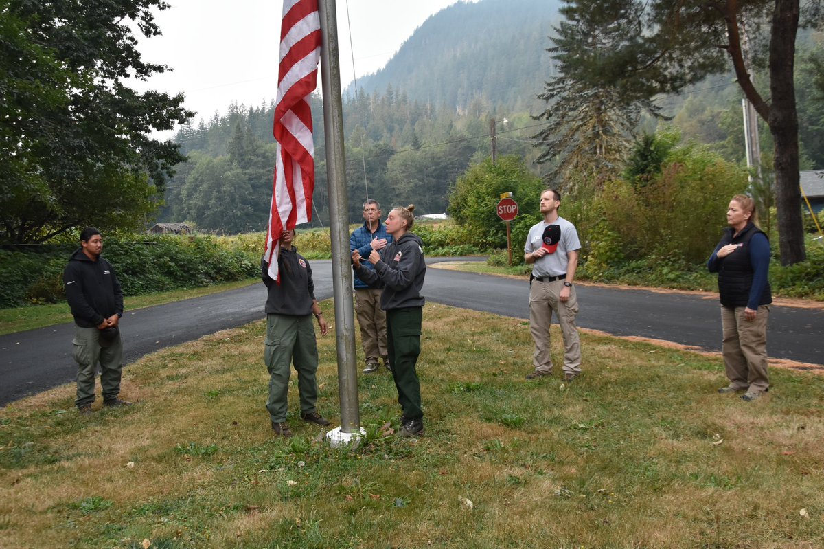 team_nimo's tweet photo. NIMO Team 2 Assigned to Chilliwack Complex in Marblemount, WA, 9/11 Rememberance ceremony https://t.co/3V9PcVD82Q