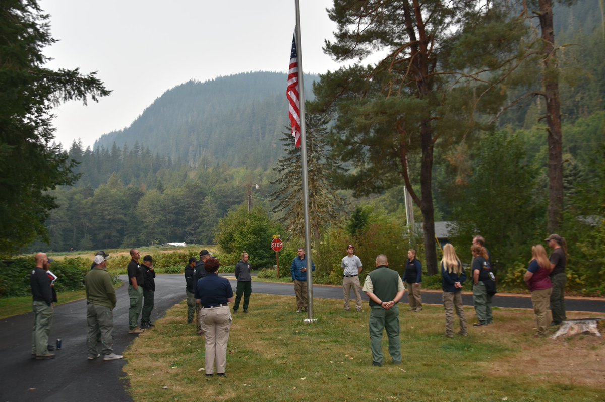 team_nimo's tweet photo. NIMO Team 2 Assigned to Chilliwack Complex in Marblemount, WA, 9/11 Rememberance ceremony https://t.co/3V9PcVD82Q