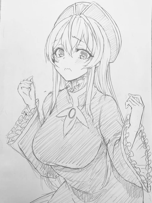 アナログ落書きマリリシャ  #マリンのお宝 