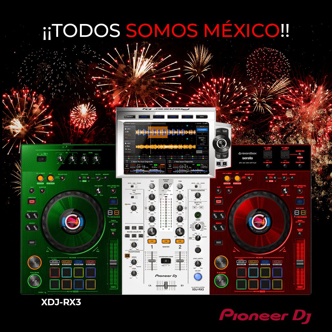 PioneerMX's tweet photo. Celebra la libertad de mezclar la música a tu manera.

#Pioneer #PioneerDJ #PioneerDJLatinoamerica #DJSystem #Controller #Controlador #XDJRX3 #FiestasPatrias #VivaMexico #Musica https://t.co/ull6MyMySg