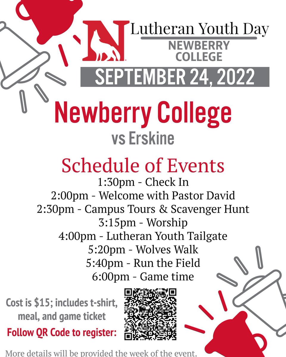 NCFirstYearExp's tweet photo. ICYMI: We have several events happening between September 23 and September 25. Make sure you check them. #wolfnation #openhouse #familyweekend #lutheranyouthday https://t.co/qkbqJmZlmH