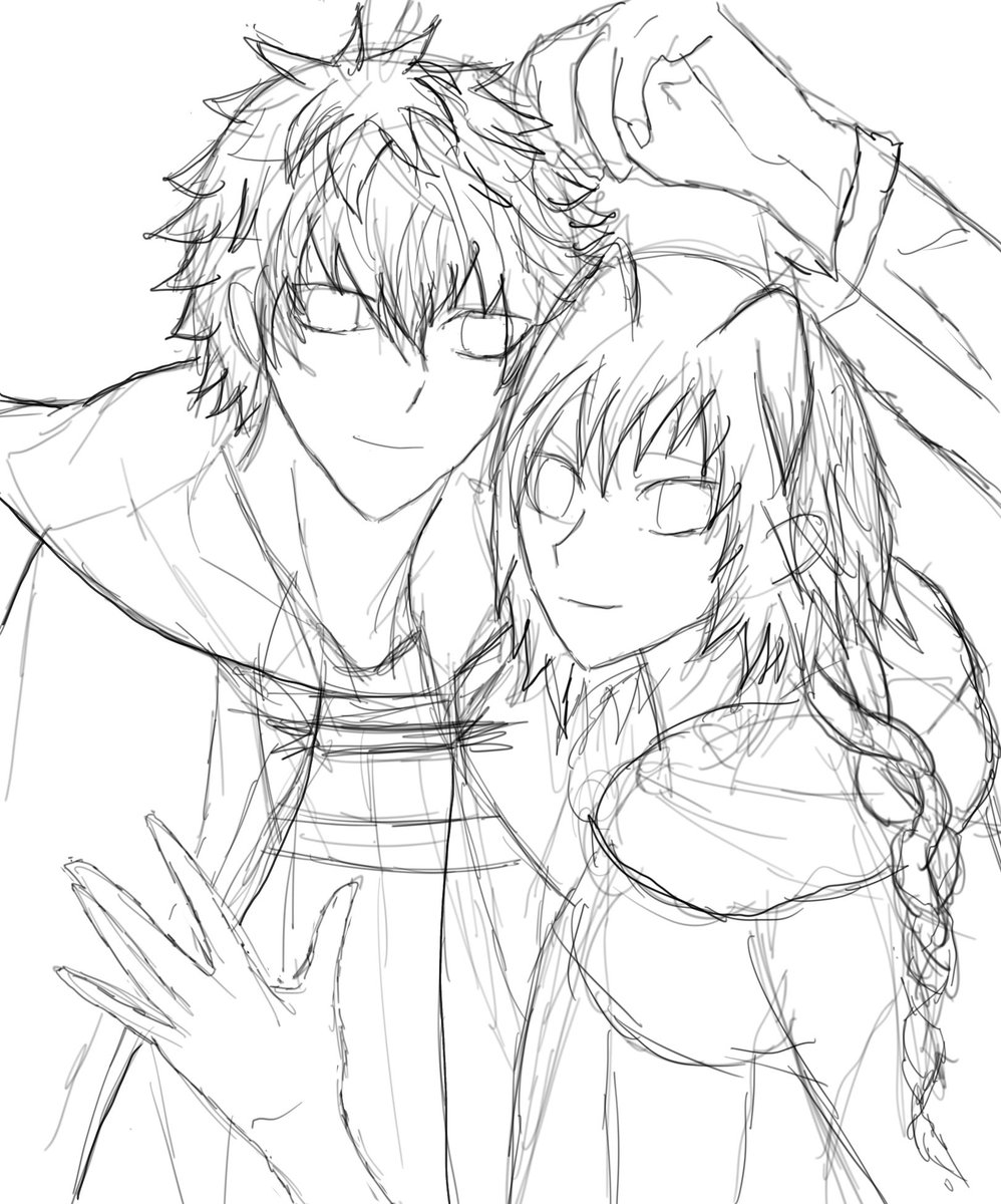 ninoti_'s tweet image. Moment of silence for charlamagne/astolfo art that i will probably never finish