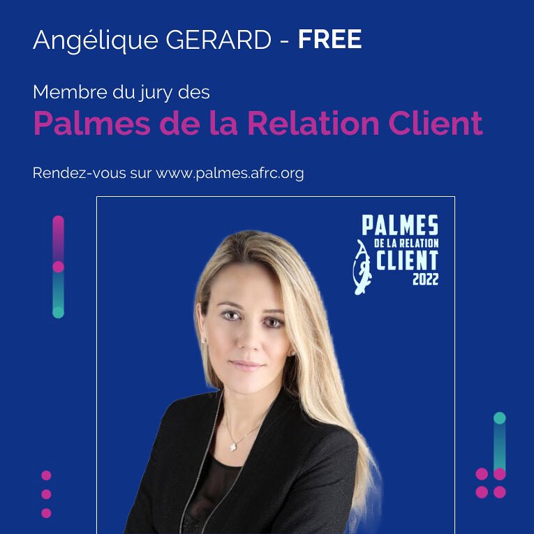🏆Cette année, j'ai le plaisir de faire partie des membres du jury de la 15e édition des Palmes de la Relation Client, organisées par l'<a href="/AFRClient/">AFRC</a>.

Rendez-vous le 3 octobre pour la grande finale des passioné·es d'#ExpérienceClient !

#PalmesAFRC2022 #Innovation #Transformation