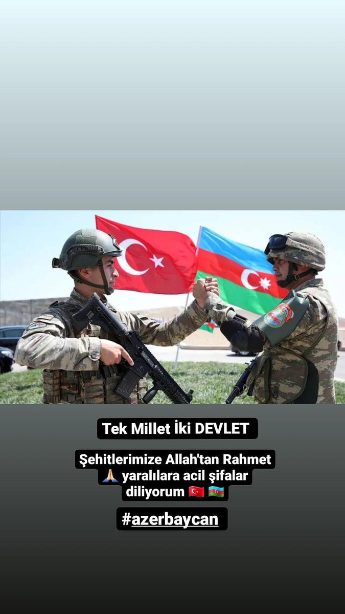 #AzerbaycanınYanındayız 
#TekMilletİkiDevlet