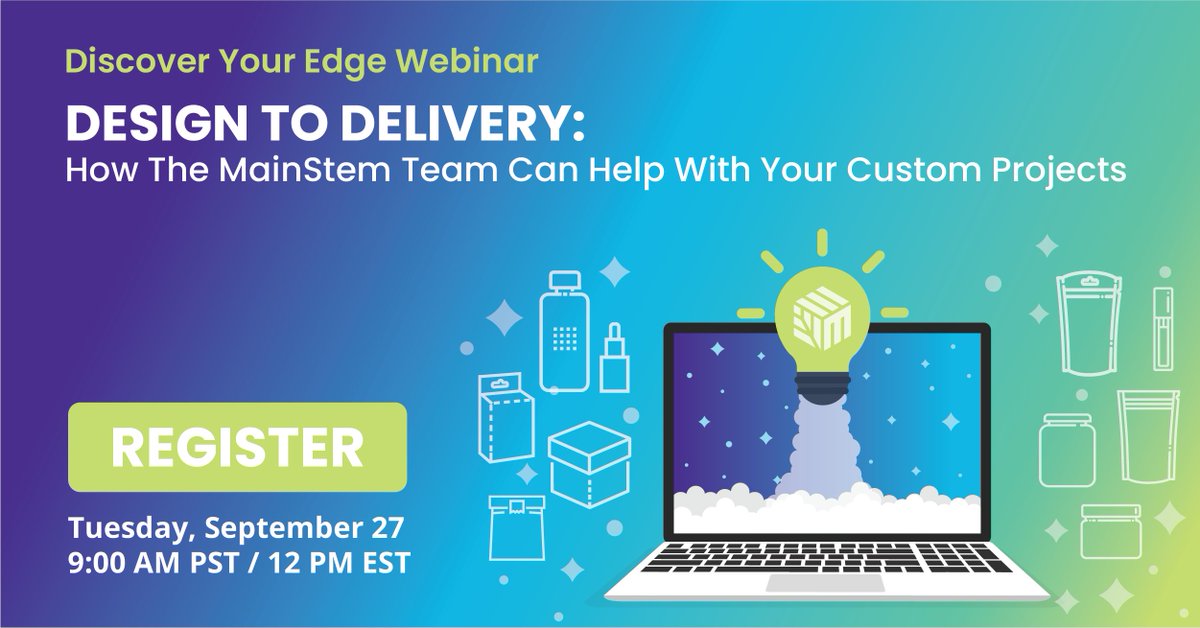 Go_MainStem's tweet photo. We are excited to be kicking off our new MainStem Edge Webinar series this month with a deep dive into custom project support. Join us for "Design to Delivery: How the MainStem Team Can Help With Your Custom Projects"
Click to learn more and register: https://t.co/FUahXQ2VBP https://t.co/qpaWwzZ5bn