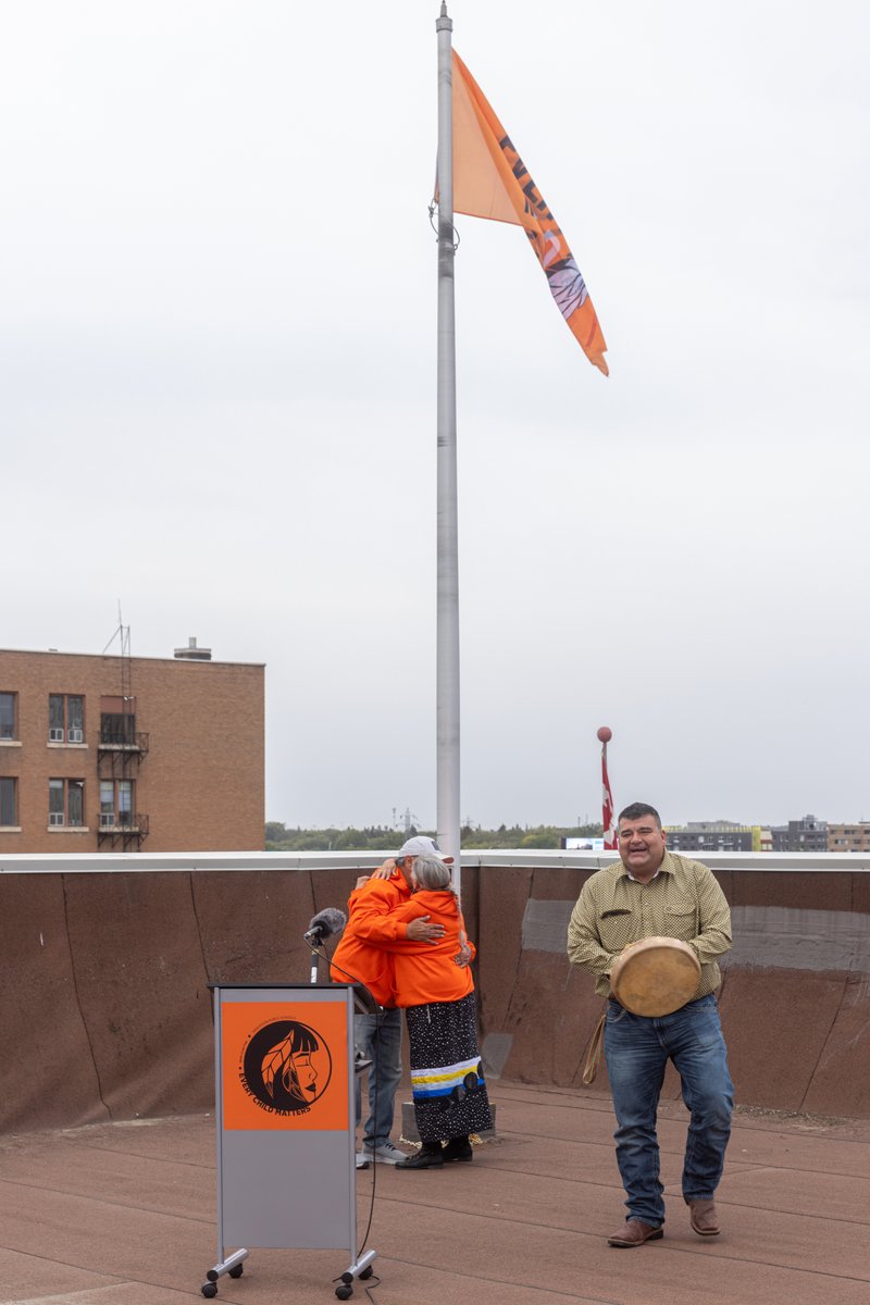 In advance of September 30, Saskatoon Public Schools raised our Every Child Matters flag to recognize Orange Shirt Day – a day to honour the Indigenous children who survived residential schools and remember those who didn’t. #everychildmatters