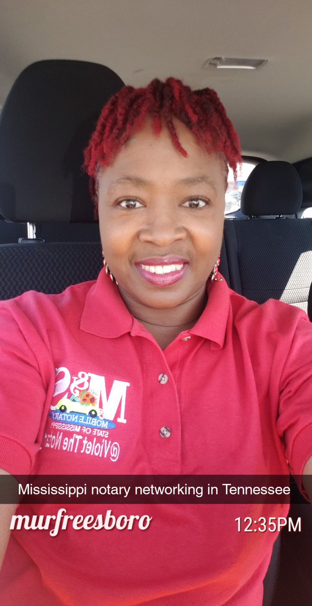 VioletTheNotary's tweet photo. I love meeting new people.
Mississippi notary networking in Tennessee. #notarynetworking
#newfriends #Murfreesboro #Smyrna #Nashville #MississippimeetsTennessee https://t.co/cDmyN2jaUe