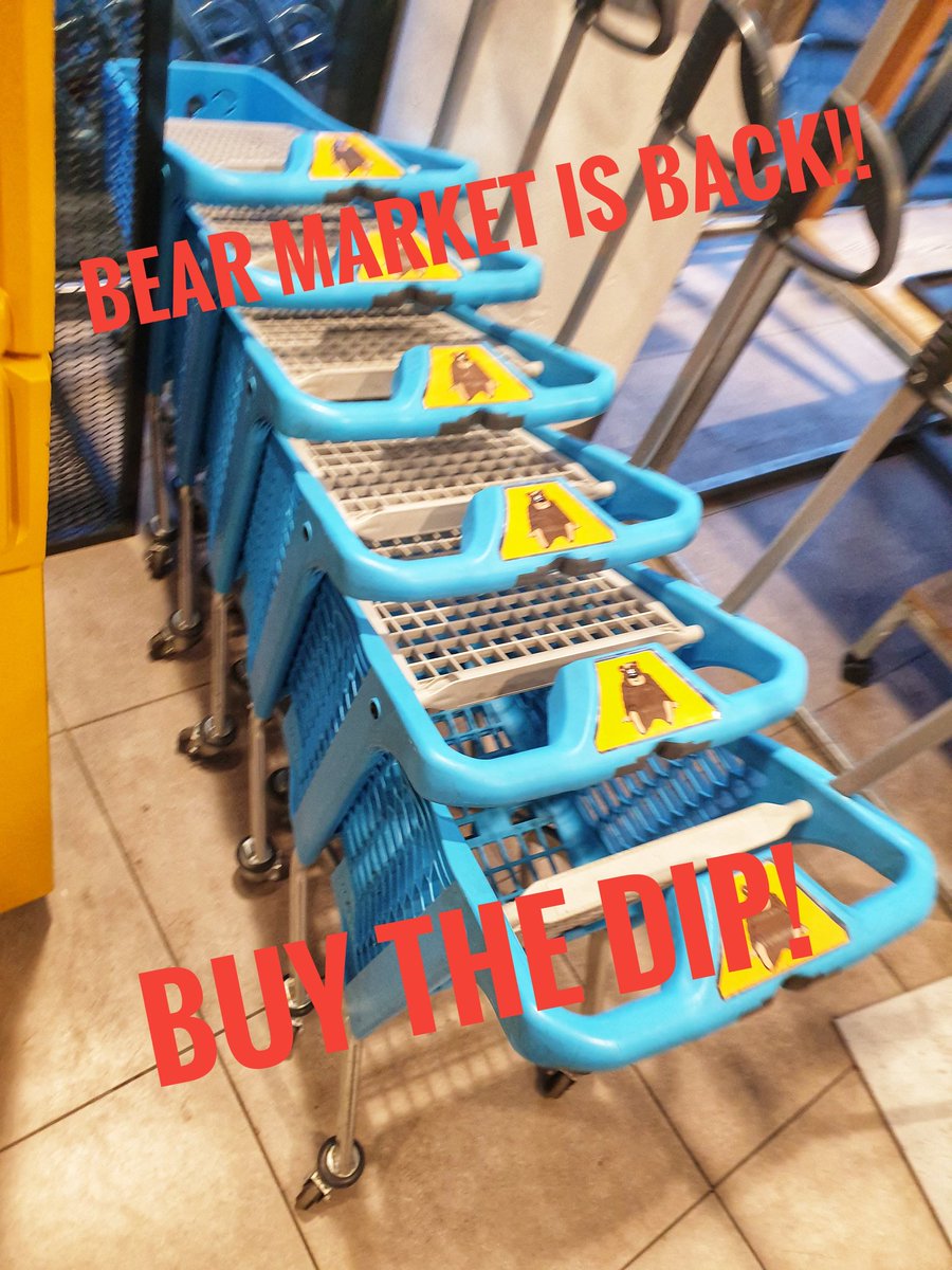 methylizedblood's tweet photo. BEAR MARKET IS BACK!!! #bearmarket #BuyTheDip https://t.co/90RmdPeWtG