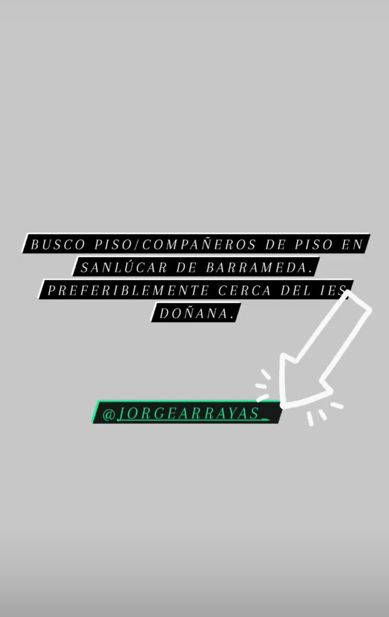 Se agradece difusión! 🙏
#pisosanlucardebarrameda 
#queydondeestudiar2022