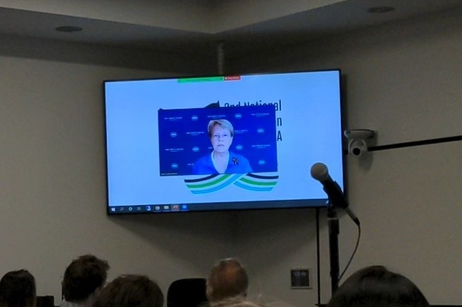 ScatDNA's tweet image. Thrilled and humbled to see @JaneLubchenco speak at the National Marine #eDNA meeting. Such an inspiring speaker. 🤩