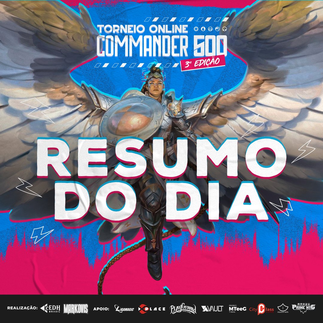 cedhbrasil's tweet photo. 🏆 Resumo do Dia 01 - Torneio #Commander500 🏆

Demos o pontapé inicial (ou bicuda como diria o @10neto) no Torneio #Commander500.

📋Listas e Classificação em: https://t.co/UN3UtlxjkP 

Segue o fio para os Resultados do 1° dia da Rodada 01. 🪡

🧙🏻‍♂️@Wizards_MagicBR 
🧛@Markovis_ https://t.co/QQ0cT8IQTY