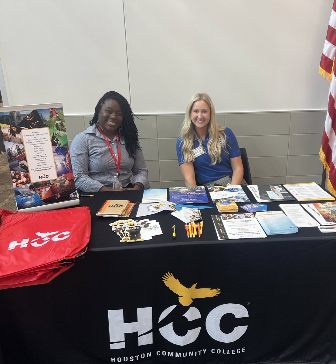 RainesAcademy's tweet photo. Our mini college and career fair today and we loved it! Thank you to our amazing representatives for these awesome booths and the wonderful information. 😊 #KatyISD #GrowingToday #LeadingTomorrow https://t.co/fXvkL1QK6M