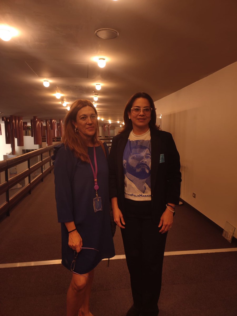 sorayarr_'s tweet photo. Hoy, cuando el Consejo de DDHH de la ONU ha vuelto a repetir que Nicaragua, a los efectos, es una dictadura en la que se acumula la impunidad, nos ha visitado en el Parlamento Europeo @bertavalle 
Su lucha por la libertad de todos los presos políticos es un ejemplo de resistencia https://t.co/4WyKTZNE8y
