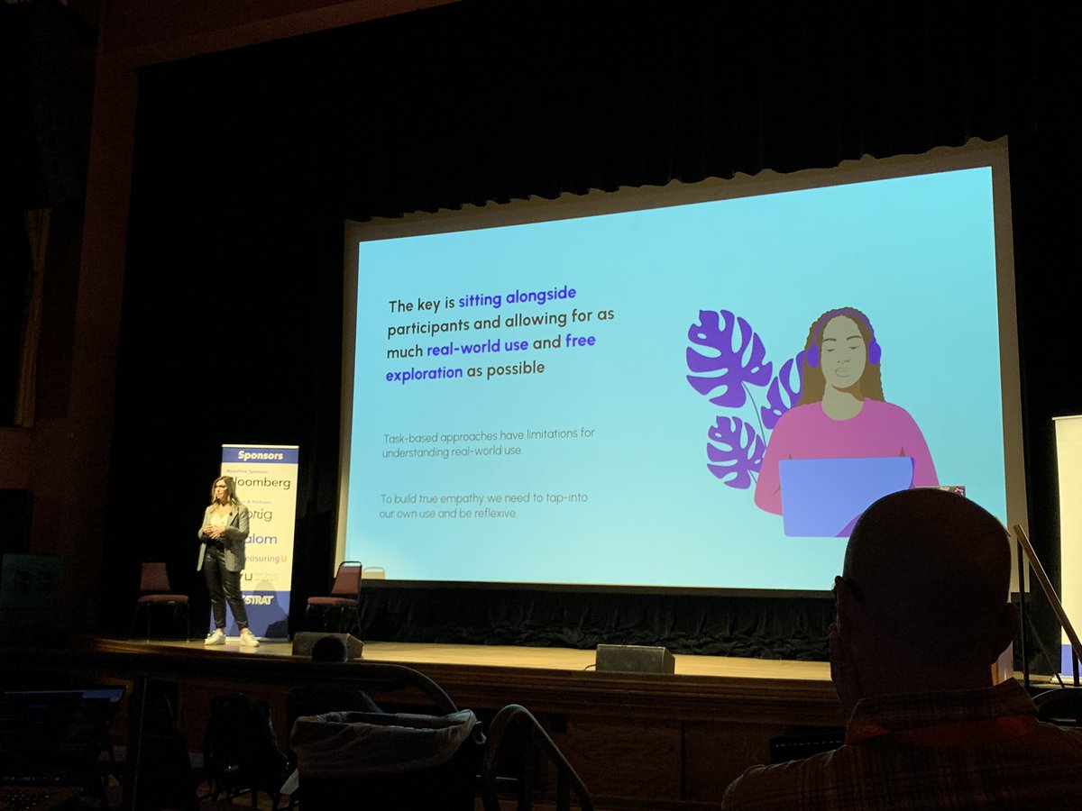 ainsleelise's tweet photo. Loved hearing from Megan McLean at @Spotify on digital ethnography — such an important method to bridge the gap in understanding users’ contexts for any research or design team 👏 #uxstrat https://t.co/ad5HOPF4BI