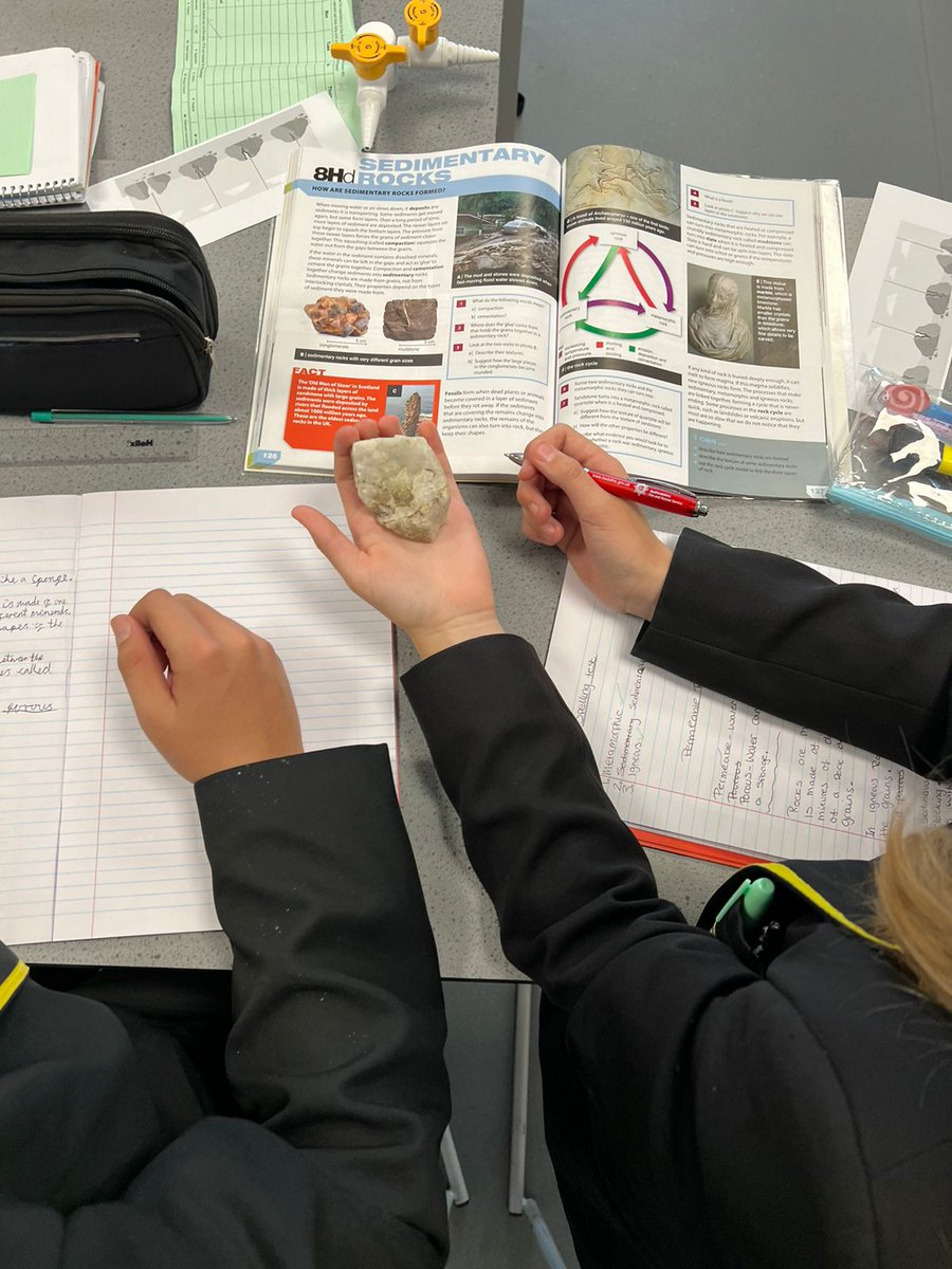 PutteridgeHSch's tweet image. Today Miss Bartoletti’s science class explored rock formation and weathering. The students really enjoyed identifying different types of rocks. We seem to have a few emerging geologists! #FirstClassFutures
