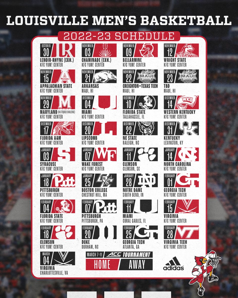 The wait is over…our 2022-23 schedule is here!!! More info: uofl.me/3xnCdRg #GoCards x #ACCMBB