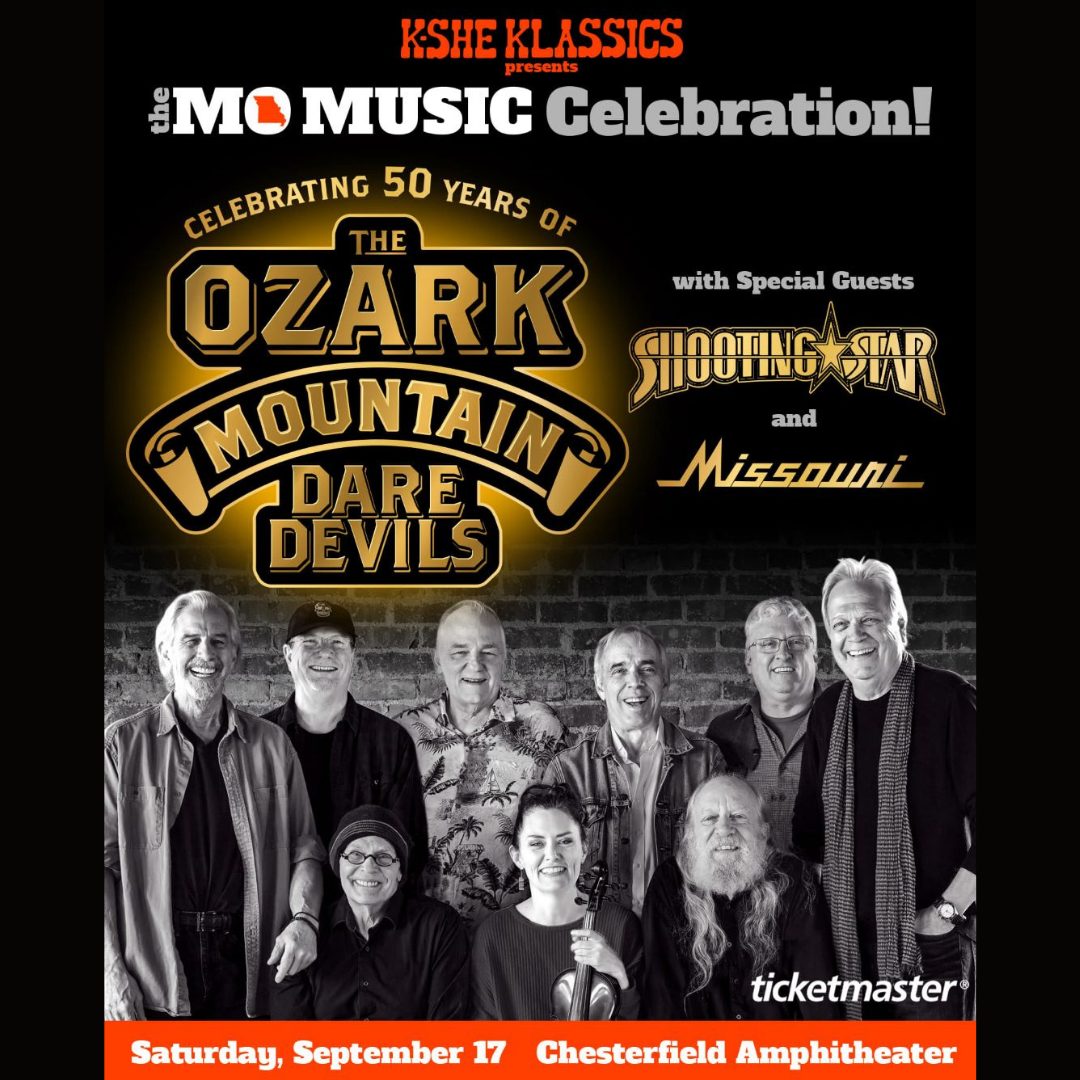 This coming weekend KSHE 95 Klassics presents The MO Music Celebration! Celebrating 50 Years of The Ozark Mountain Daredevils with special guests Shooting Star and Missouri at Chesterfield Amphitheater on Saturday, September 17th Get tickets at: ticketmaster.com/event/06005C99…