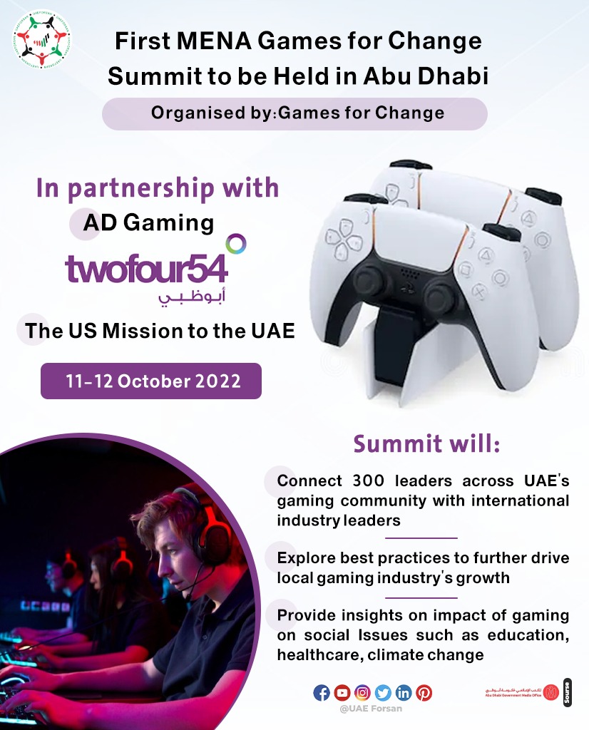 UAE_Forsan's tweet image. All you need to know about first MENA games for Change to be held in #AbuDhabi
#G4C #XR4C
@abudhabi_gaming
@G4C