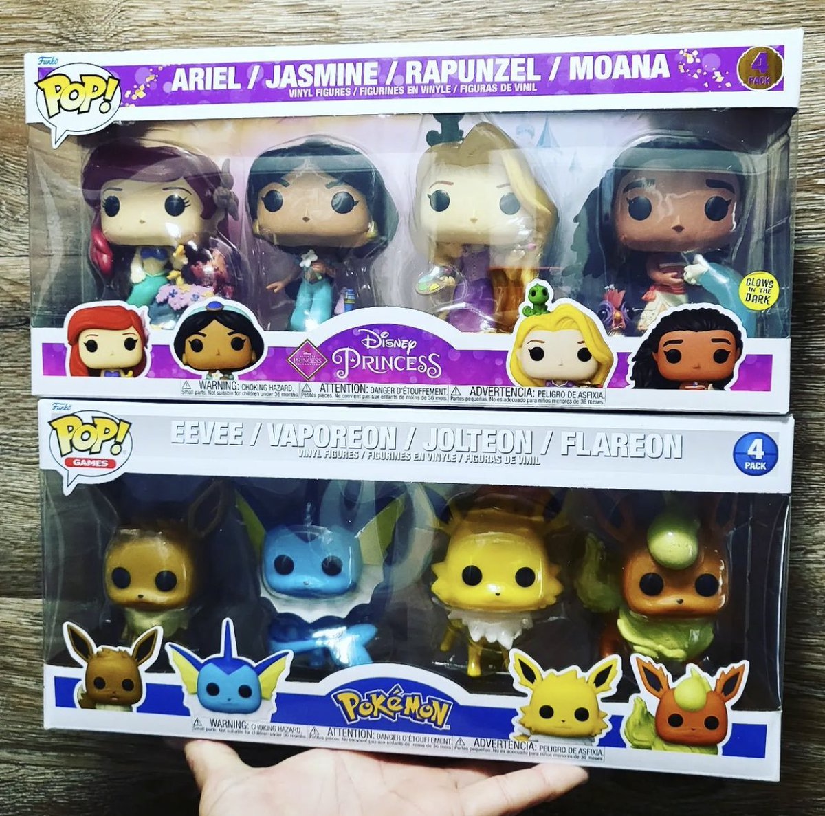 Funko POP 4-pack - Pokémon Eeveelutions or Disney Princess