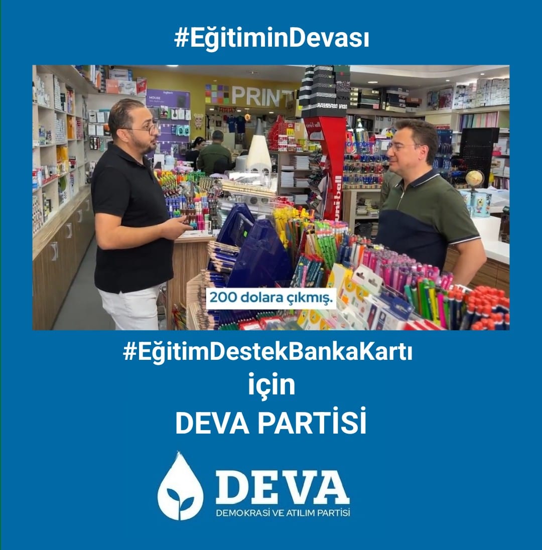 MehmetBarlas63's tweet photo. Eğitime destek kartı için @DevaPartisi

#eğitimindevası #EğitimDestekBankaKartı @mustafaergen_ @AvAhmetTuysuz https://t.co/aaM9onh9WS