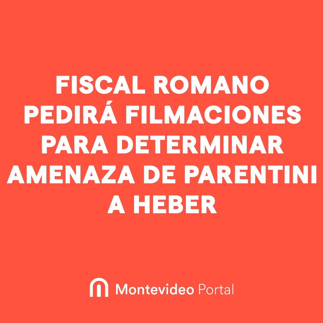 portalmvd's tweet photo. FISCAL ROMANO PEDIRÁ FILMACIONES PARA DETERMINAR AMENAZA DE PARENTINI A HEBER

#Parentini declaró este martes en Fiscalía y se busca determinar si las cartas fueron entregadas o no. https://t.co/xzHMuvvKGG