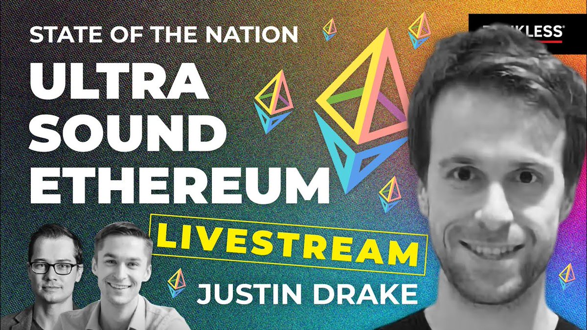 Bankless (@banklesshq) on Twitter photo 🚨Countdown to the Merge!🚨
Going live with <a href="/drakefjustin/">Justin Drake</a> NOW ⚠️
Talking all things ✨Ultra Sound Ethereum✨ as we near this momentous milestone in crypto history
You won't wanna miss it 👇👇
youtu.be/X-4Jn8p2Oeo 🚨Countdown to the Merge!🚨
Going live with <a href="/drakefjustin/">Justin Drake</a> NOW ⚠️
Talking all things ✨Ultra Sound Ethereum✨ as we near this momentous milestone in crypto history
You won't wanna miss it 👇👇
youtu.be/X-4Jn8p2Oeo