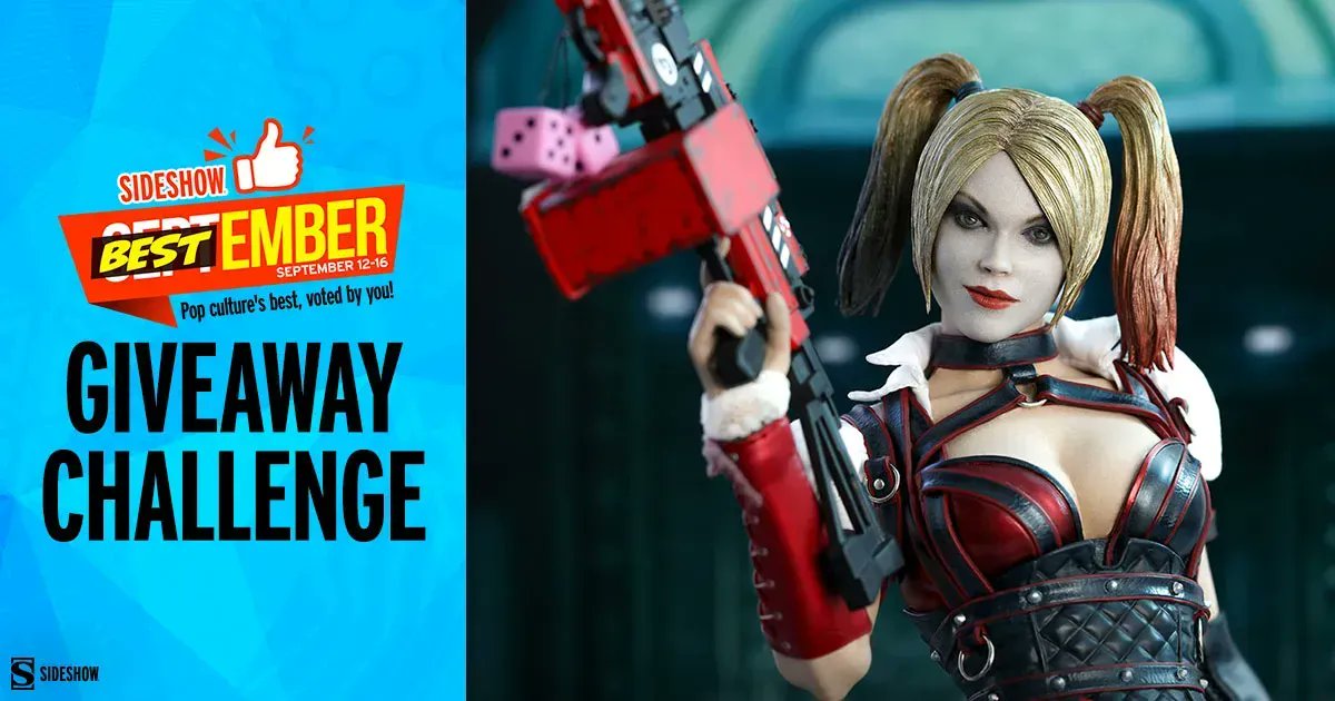 collectsideshow's tweet photo. For a chance to win the #HarleyQuinn 1:6 Scale by @hottoysofficial, design & draw a new bat for Harley & share your results with # HEYPUDDIN.
Enter by 5 PM PT TODAY using # HEYPUDDIN at https://t.co/Ke0ob0yIFX
#Sideshow #Bestember #Contest https://t.co/yRiYJzX0Tl
