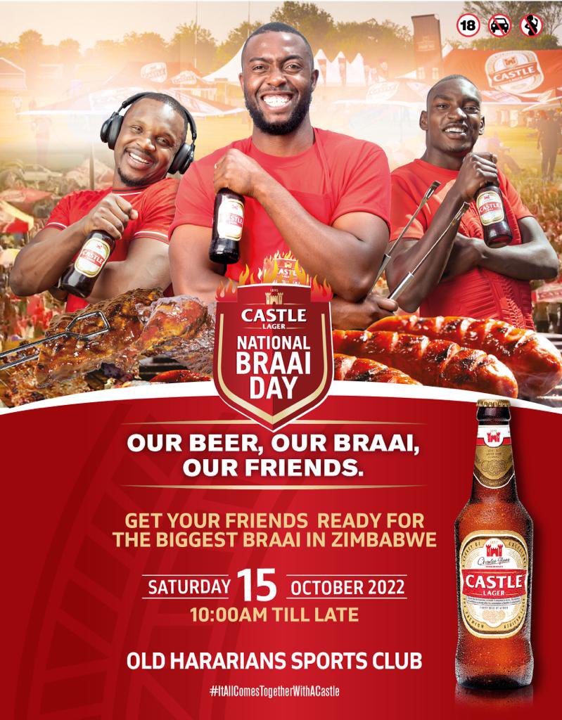 CONTEST TIME
We are giving away braai day tickets to 15 lucky winners.

STEP 1 Retweet 
STEP 2 Tag one friend
STEP 3 Comment with the date and venue where we will celebrate OUR BEER 🍻 , OUR BRAAI, AND OUR FRIENDS.

Winners get 2 tickets. One for you and one for your friend 😀