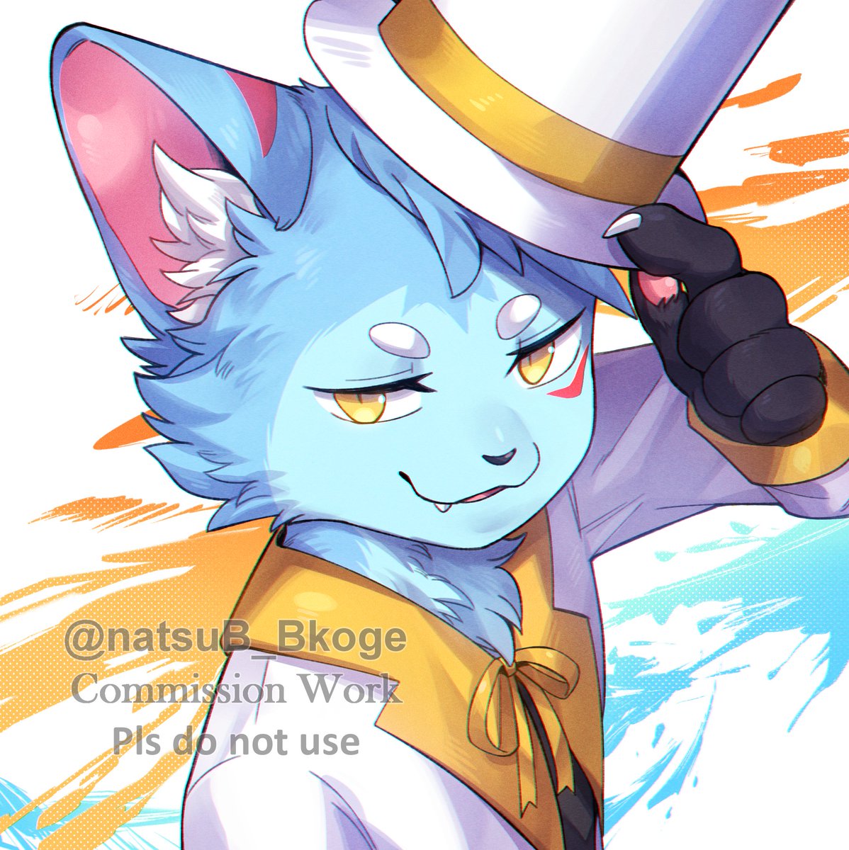1boy furry male male focus furry hat animal ears solo  illustration images