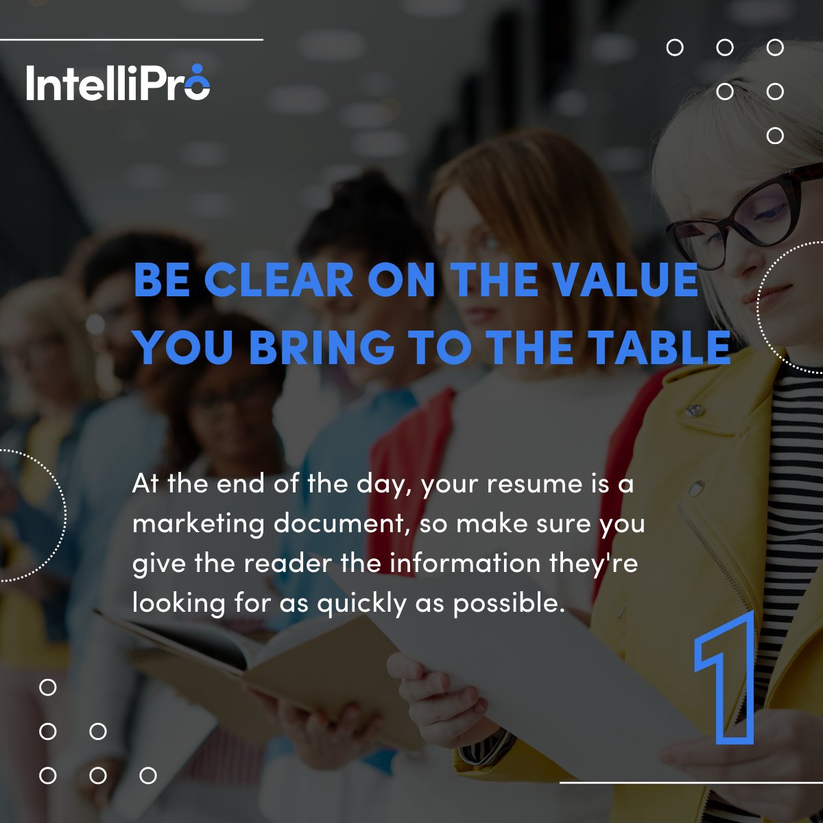 intelli_pro's tweet photo. Today, we offer you four tips on how to stand out with your resume. Use space wisely to convey a compelling message and communicate the value you bring to the table. Happy job hunting!

#careeradvice #resumewriting #careergrowth #intelliprogroup https://t.co/s6Yv5VZS6O