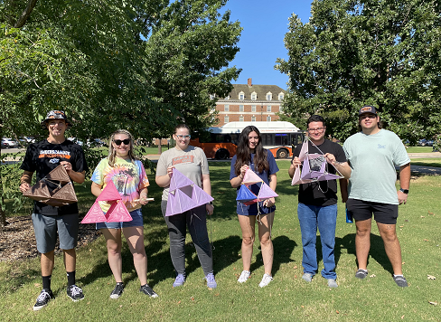 OSUTeach's tweet photo. Last week our CI students flew their Tetrahedron Kites in Dr. Angle's class. Our students love creative and fun ways to learn! https://t.co/bzcwtrlaTr
