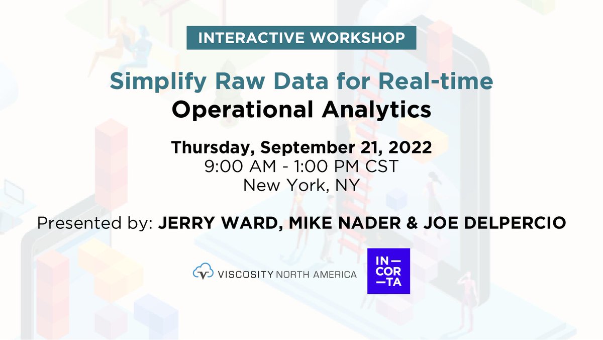 ViscosityNA's tweet photo. The revolutionizing solution #Incorta offers to unlock the full potential of ERP data in your source systems will be presented in a 3-hour practical workshop with the best @ViscosityNA & @Incorta experts coming to NYC!
Register now: https://t.co/CiWdbdHCKu
#vna22 #incortapartner https://t.co/QraNLoWAIc