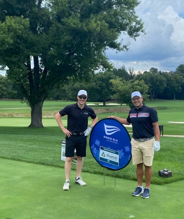 Illumiti is excited to be a bronze sponsor at this year's Els for Autism Golf Outing. Jamie Fryer, Senior Vice President of Sales &amp; Marketing and Dal Hennig, Account Executive enjoying a friendly game of golf! #ElsforAutism #Illumiti #SAPPartner