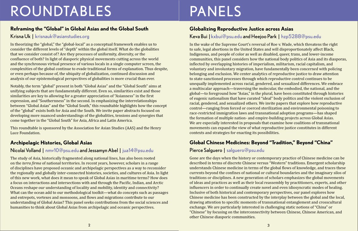 VergeGA's tweet photo. We are excited to announce that the Global Asias Conference will be returning to Penn State for spring 2023. Submissions to panels and roundtables as well as panel proposals are due November 4, 2022. For details, see the attached or visit https://t.co/ZvA27M8EpE https://t.co/AgplURMc4w