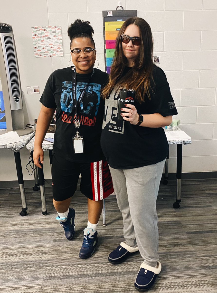 “My name is Adam Sandler. I'm not particularly talented. I'm not particularly good-looking. And yet I'm a multi-millionaire.” #AdamSandlerDay This pregnant lady is loving these <a href="/PaetowHS/">Paetow High School</a> HOCO spirit days! #PaetowELA