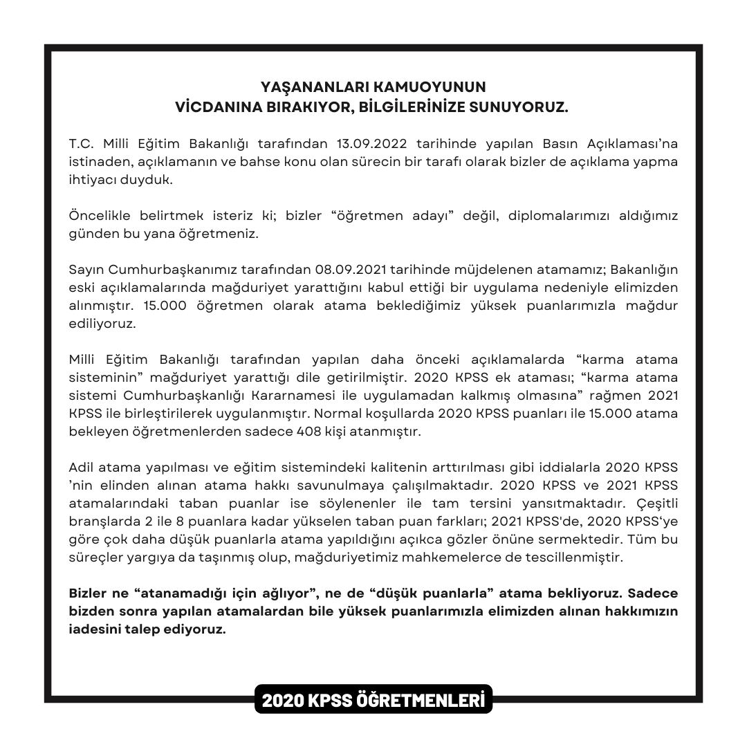Sorumlu olduğu öğretmenler için "Mühendisler öğretmenler kadar ağlamıyor" deyip talihsiz ifadeler sarfeden Milli Eğitim Bakanı Mahmut Özer'e tepkiler artıyor.
Kültürümüzde 'ayıbıyla oturmak' diye bir tabir var.
Öğretmenlere sahip çıkmıyorsunuz bari hor görmeyin
#MahmutÖzeristifa