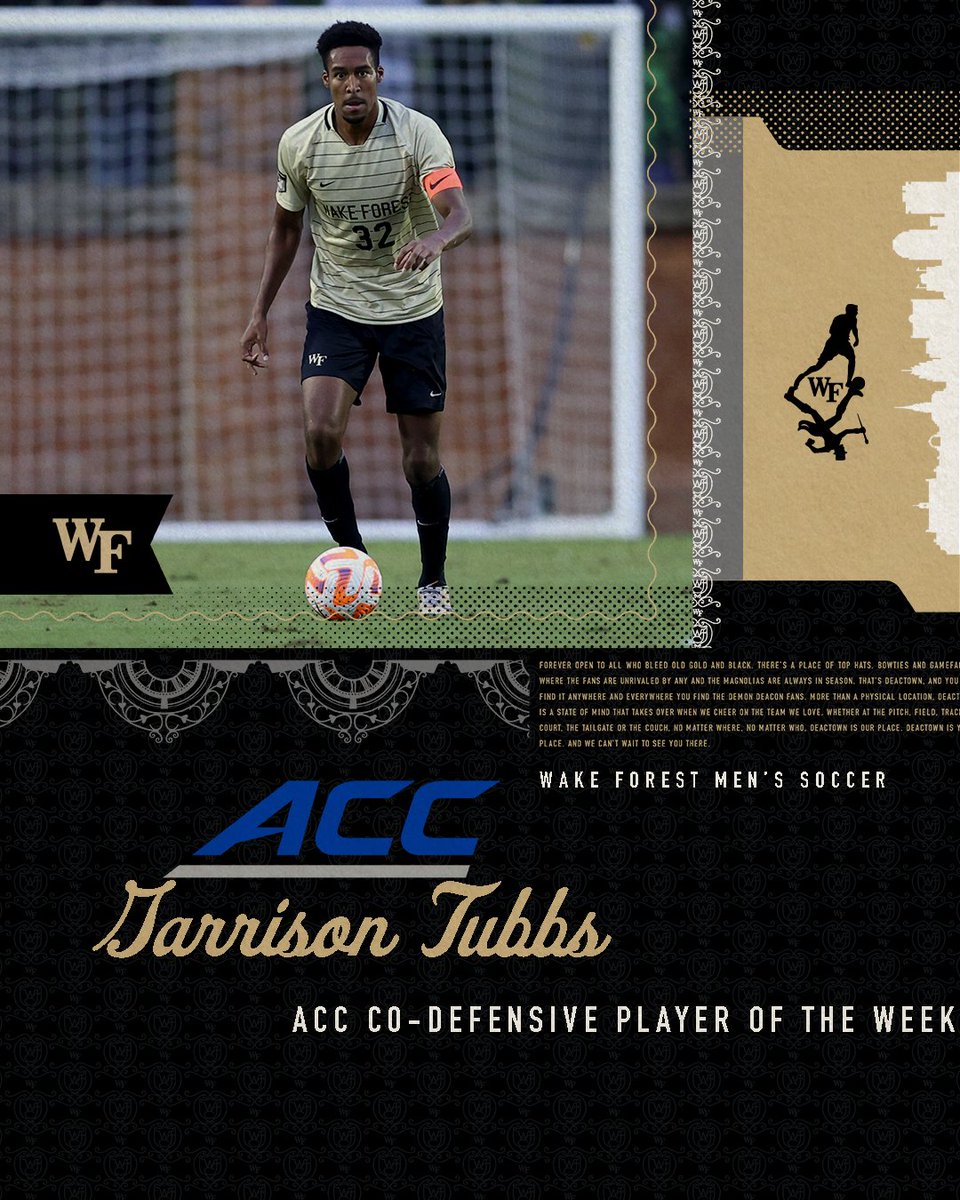 Balled and got the call 😤

<a href="/MitchellRoald/">Roald Mitchell</a> ↦ ACC Co-Offensive Player of the Week 
@GarrisonTubbs ↦ ACC Co-Defensive Player of the Week 

📰: deacs.info/3qwW3FQ