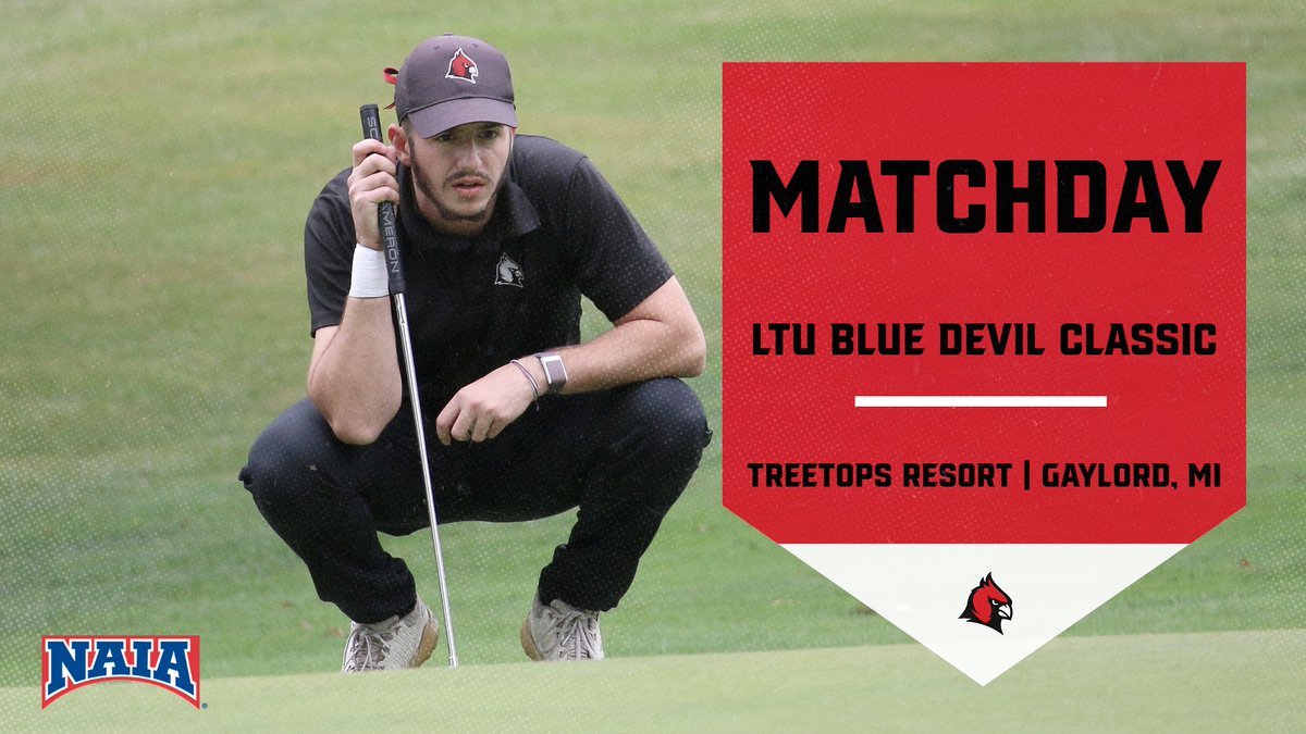 🏌️MATCH DAY🏌️

<a href="/CUAAGOLF/">CUAA Golf</a>'s Men's team is in action today, opening the first of two days at the LTU Blue Devil Classic!

🆚 LTU Blue Devil Classic
📍 Gaylord, MI

#GoCards