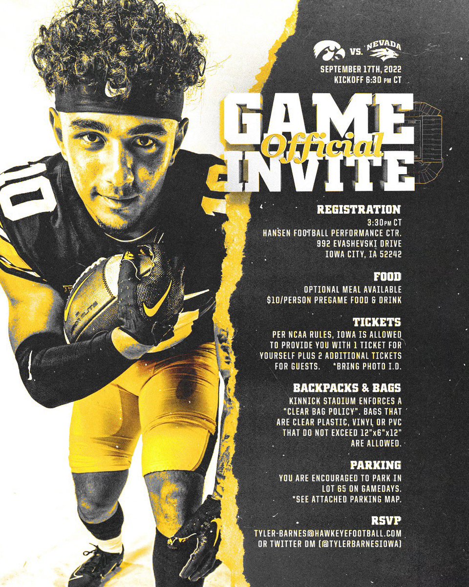 Thank you for the invite <a href="/TylerBarnesIOWA/">Tyler Barnes</a> <a href="/HawkeyeFootball/">Hawkeye Football</a>