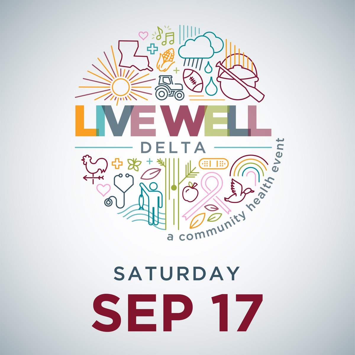 This Saturday is the day to #LiveWell Delta!😃Stop by for food, music and fun and get free health checks and #cancerscreenings. 📅 Call (318) 414-9758 to make your appointment and mark your calendar now! marybird.org/livewelldelta #cancerawareness #cancereducation