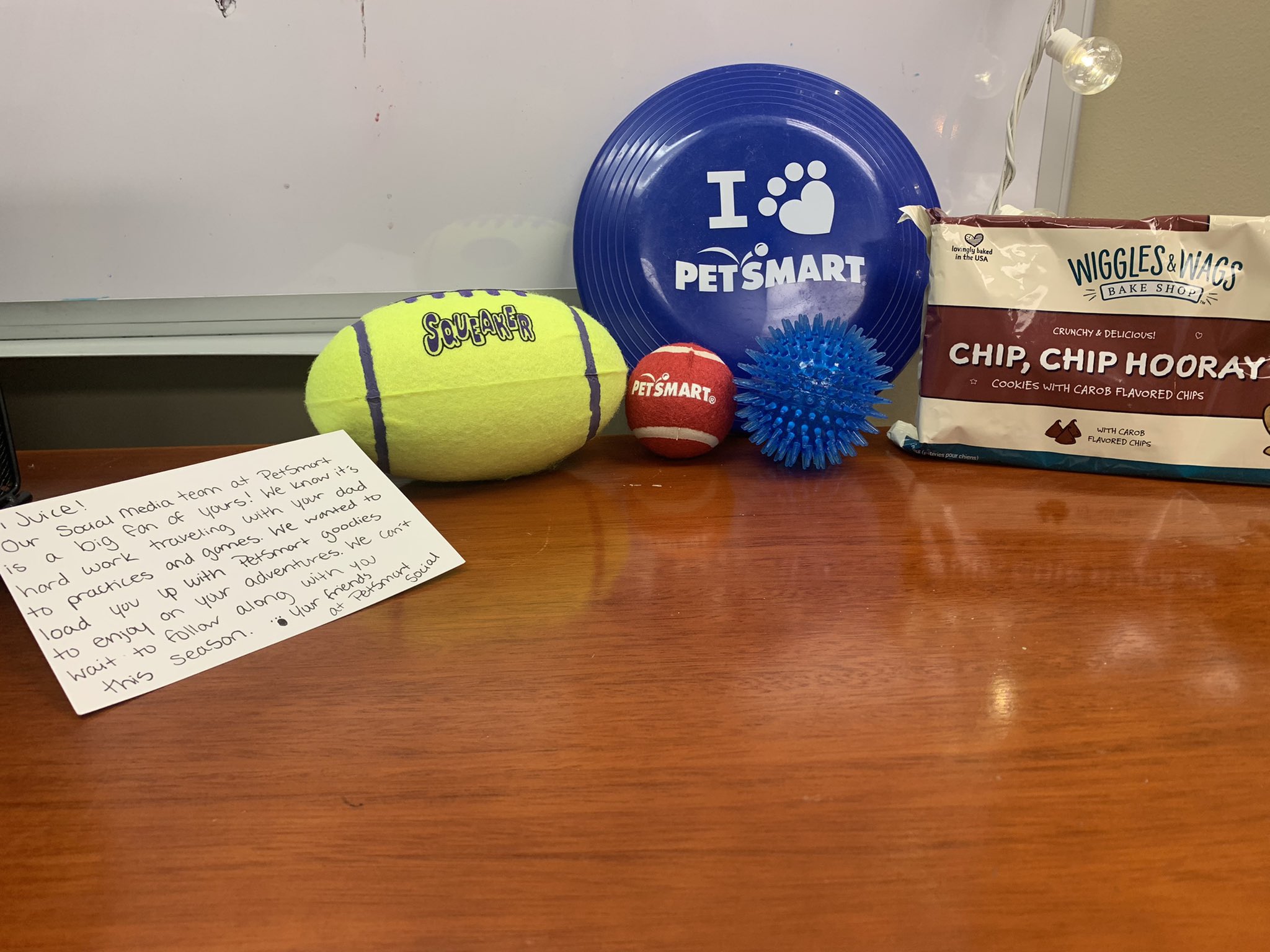 Juice Kiffin on Twitter "Thanks PetSmart for the gifts! I will