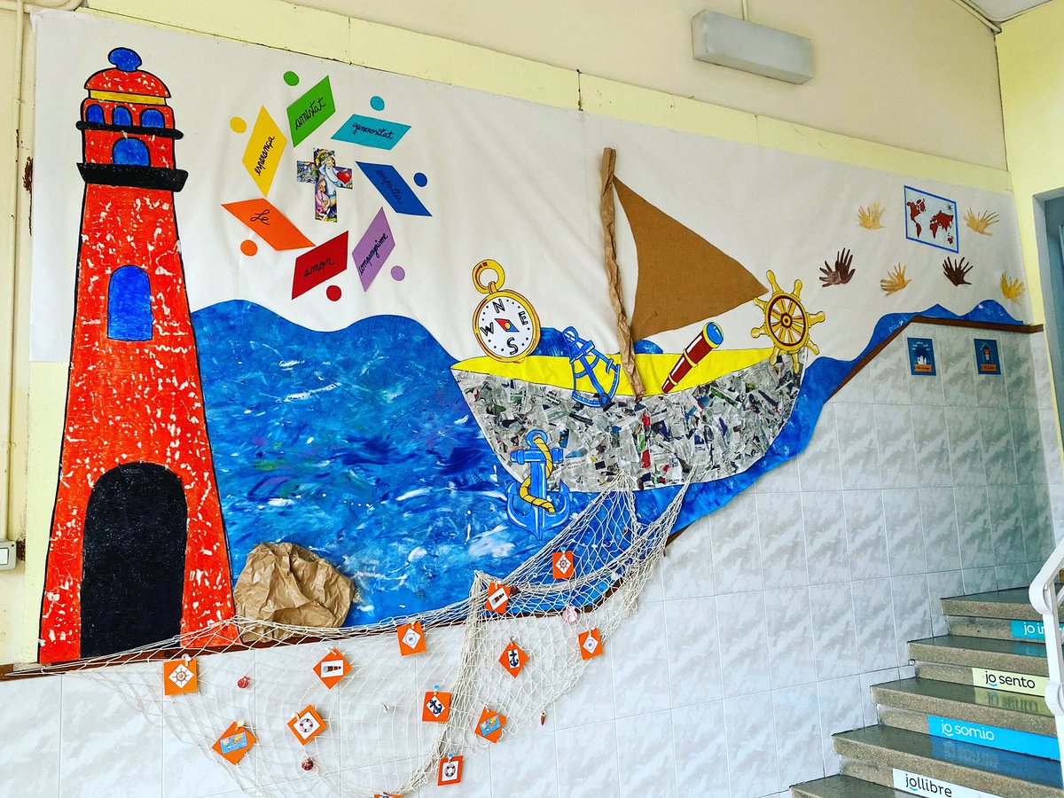 FEPmds's tweet photo. Lema curs 22/23: Naveguem en un mar que ens agermani. @escolesFEP #FEPMdDLaSalut https://t.co/j2U64SCK36