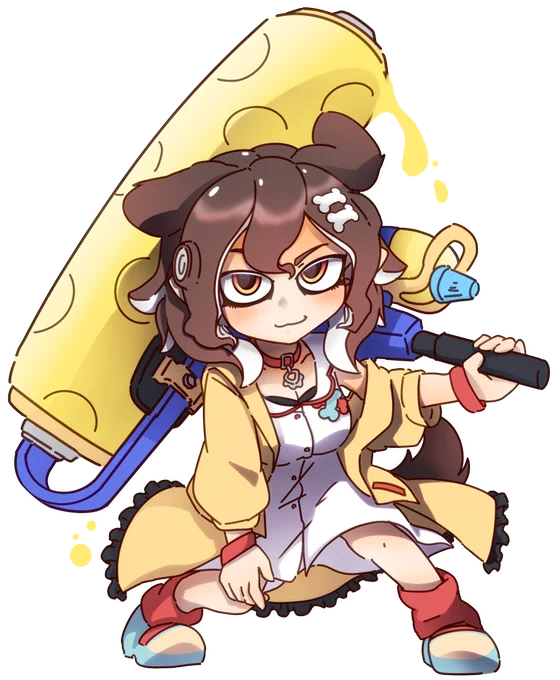 ころさん白抜き+透過#できたてころね 