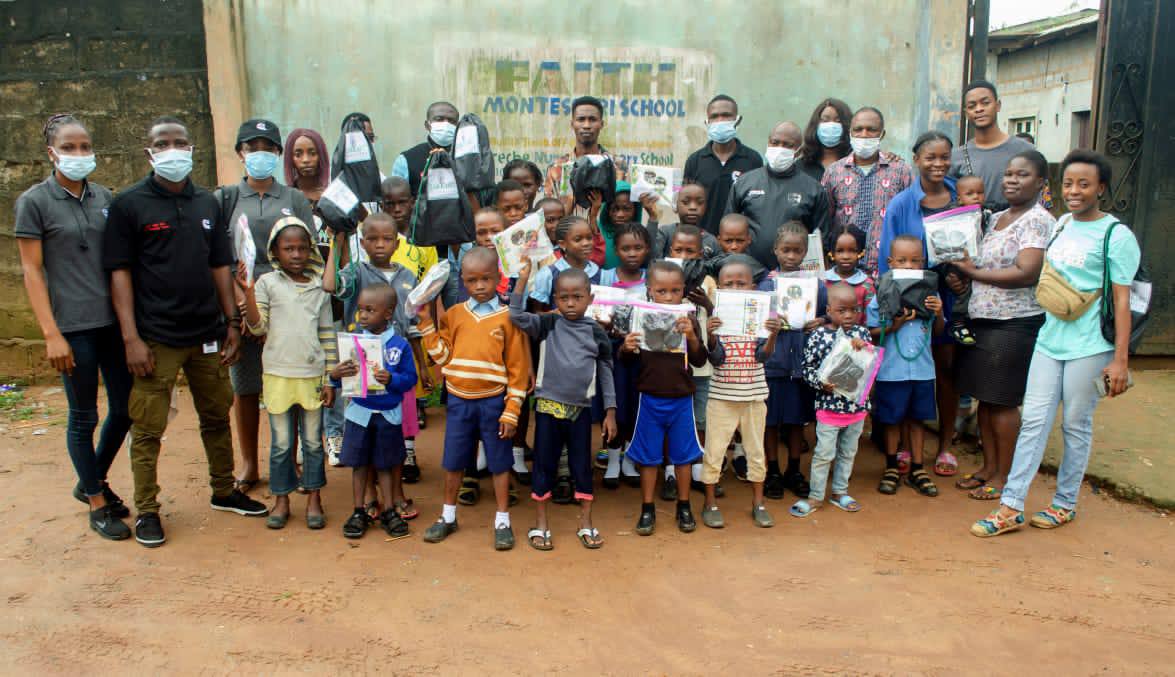 As part of our social impact projects, <a href="/DecarbonizerApp/">Decarbonizer app - Mpowa</a>'s Partner and Hero <a href="/ClareCares/">Clare Cares Foundation</a>  visited two schools (two communities) in <a href="/Nigeria/">Nigeria</a> and donated educational materials , school sandals, uniforms, textbooks, school bags. Kudos! <a href="/ClareCares/">Clare Cares Foundation</a> 
#Socialimpact
#DecarbonizerApp