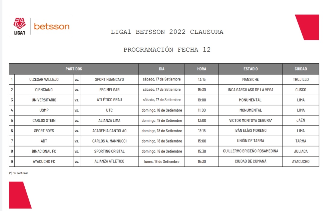 CAMBIAN EL HORARIO DEL PARTIDO PARA FAVORECER A LOS VICTORIANOS 
La dirección general de fútbol de <a href="/TuFPF/">Federación Peruana de Fútbol</a>, adelanto el partido de <a href="/FcCarlosStein/">FC Carlos Stein Oficial</a> vs. <a href="/ClubALoficial/">Club Alianza Lima</a> quedando programado el mismo domingo 18 a las 11:00am. El encuentro al principio estaba programado para las 13:00pm.