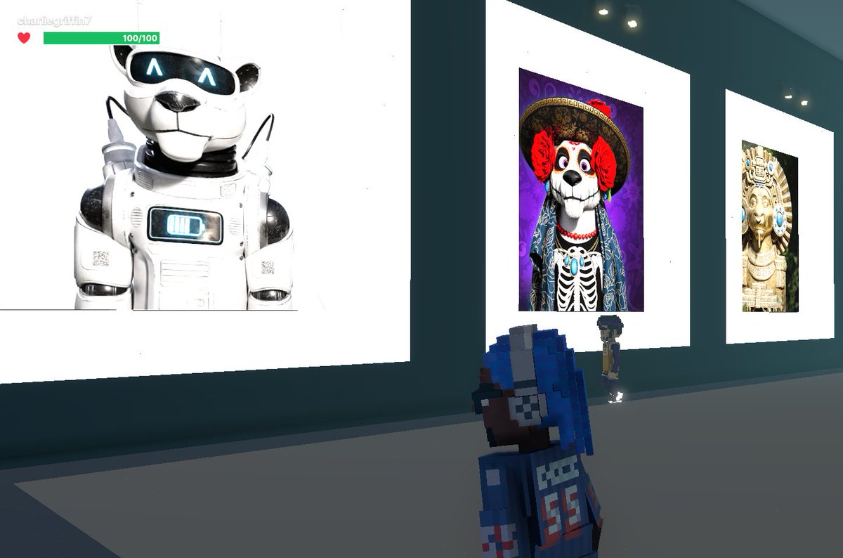 Crgriffin7's tweet photo. I just finished my quest on @jagfriends_nft experience on the #sandboxalphaS3 for a chance to win a Season 3 Alpha Pass! Here I am in Legendaries Room, check out my screenshot!

#jaguarfriends https://t.co/bfwNc38N1M