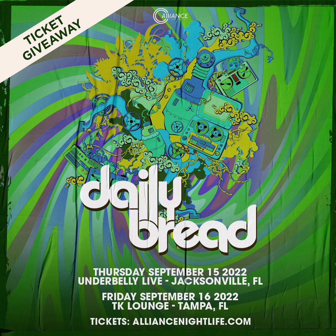 Alliance_Events's tweet photo. 🎁 GIVEAWAY: Down to catch Daily Bread in your city for FREE?

TO ENTER:
❤️ - LIKE
🔃 - RETWEET
#️⃣ - REPLY with your city tour stop hashtag (#Jacksonville OR #Tampa)

Good luck! Winners are randomly selected on the date of each tour stop. https://t.co/dDYJF8HR5s