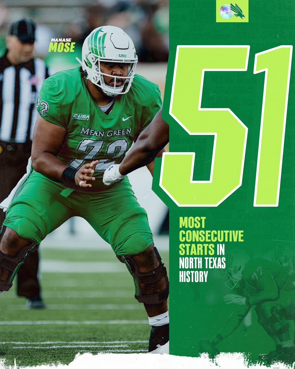 North Texas' 𝙄𝙧𝙤𝙣𝙢𝙖𝙣.

Congrats, @manasemose_! 👏👏👏

#GMG